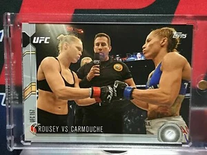 2015 Topps UFC Chronicles Rousey vs Carmouche #182 SILVER! - Picture 1 of 2