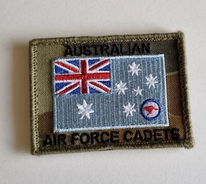 1 x RAAF - DPCU Air Force Cadet National Flag Hook & Loop Arm Patch - Picture 1 of 4