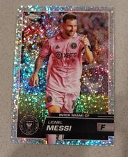 LIONEL MESSI 2023 TOPPS CHROME MLS SPECKLED REFRACTOR#58 MT?🐐🔥