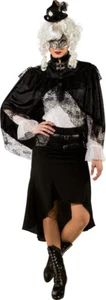 Steampunk Cape schwarz Kostüm Damen Karneval Halloween Fasching - Bild 1 von 1