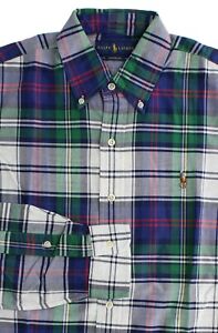 Ralph Lauren Men's Oxford Shirt Casual Classic Fit 100% Cotton Long Sleeves