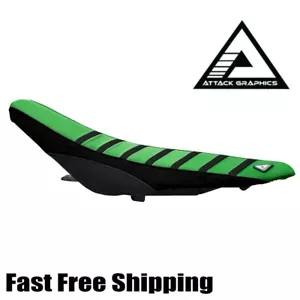Cubierta de asiento antideslizante verde fábrica Attack Kawasaki KX80 KX85 KX100 1995-13 - Imagen 1 de 2