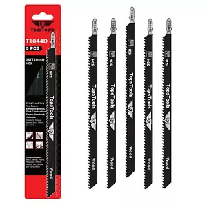 5 x TopsTools T1044D lang 250 mm Stichsägeblätter sehr schnelle Schnitte für Holz Bosch - Bild 1 von 5