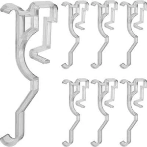 Valance Clips 12 pz 2,5 Supporto Contenitore Nascosto Plastica Trasparente Staffa di Installazione - Foto 1 di 3