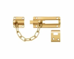 Protector de puerta de cadena Delta CDG35 con perno | Latón macizo | 9 acabados - Imagen 1 de 20
