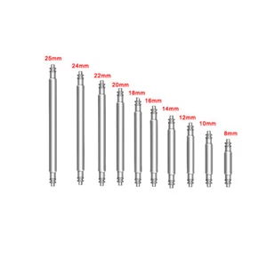 108pcs Stainless Steel Watch Band Spring Bars Strap Link Pins 8-25mm Repair Kit - Bild 1 von 13