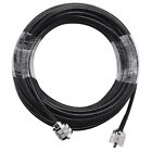 15M UHF Coaxial Cable RG58 Coax Cable PL259 Cable 50 Ohms CB Radio Antenna7158