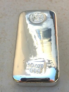 10 OZ FINE SILVER BULLION BAR 999% PURE AUSTRALIA PERTH MINT REG SIGN EXPRESS - Picture 1 of 1