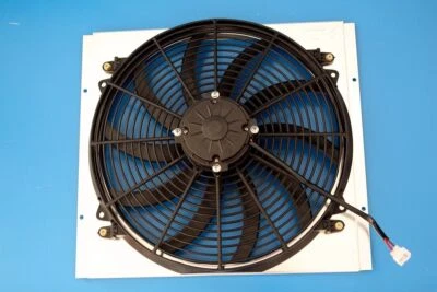 CUBIERTA DEL VENTILADOR DEL RADIADOR KKS AJUSTE 1955-1956 CHEVY BELAIR BEL AIR SOPORTE 6CYL KKS5556 Foto 1 de 4