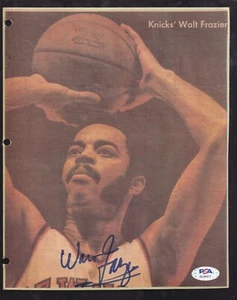 Walt Frazier Autographed 8x10 Magazine Photo NY Knicks PSA/DNA - Picture 1 of 3