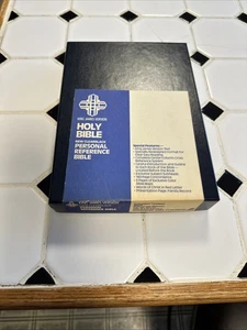 ✝️ New Clearblack KJV Bible from Zondervan Imitation Leather Red Letter Ed. 1977 - Foto 1 di 5