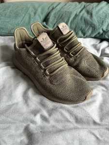 adidas Tubular Shadow Size UK 6 Beige Sand Primeknit Trainers - Picture 1 of 5