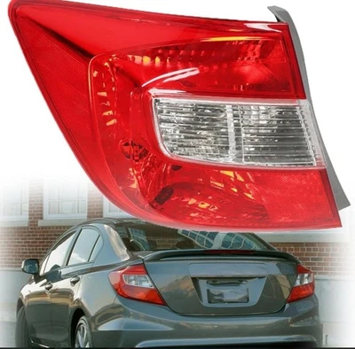 Luz trasera del lado del conductor para Honda Civic 2012-2013 cupé halógena con bombilla(s) Foto 1 de 4