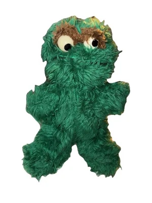 Vintage 80s Knickerbocker Sesame Street Oscar The Grouch Doll Plush 10” Muppets - Image 1 of 4
