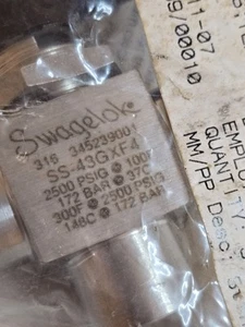 Válvula Swagelok SS-43GXF4 nueva en bolsa sellada de fábrica válvula de 3 vías - Imagen 1 de 3