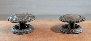 Antiker Schubladengriff verzierter massiver Messingbeschlagschrank 1,5 Fuß Durchmesser Protrusion 1" - Bild 1 von 9