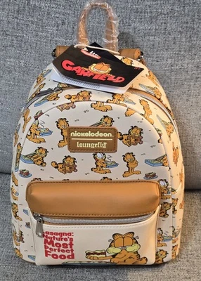 Loungefly Nickelodeon Garfield Faux Leather Mini Backpack - Image 1 of 4