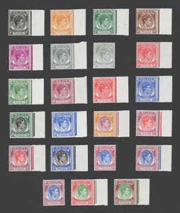 PENANG MALAYA STAMPS 1948-1949 KGVI SET SG#3/22 TO $5 MNH EXCEPT 6c GREY OG - Picture 1 of 24