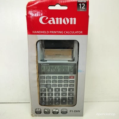 *Deformed Box* Canon P1-DHV  12-Digit Handheld Printing Calculator - Image 1 of 4