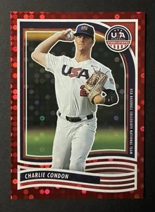 2024 Panini Stars and Stripes - (Charlie Condon) Red Dot (5/199) Rockies - Picture 1 of 3