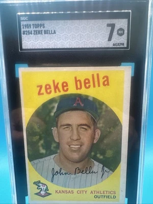 1959 Topps - Zeke Bella #254  (RC) - Image 1 of 2