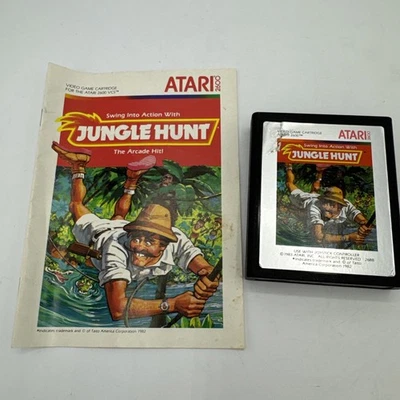Atari Jungle Hunt (Atari 2600, 1983) Manual Included Retro - Image 1 of 4