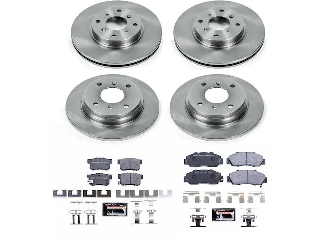 Kit de pastillas de freno y rotor delanteras y traseras 59CJNF41 para Prelude 1993 1994 1995 1996 Foto 1 de 1