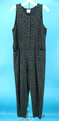 Mono De Colección Para Mujer Años 80 90 Azul Marino y Verde Floral Laura Ashley Algodón Talla S Años 90 Foto 1 de 4