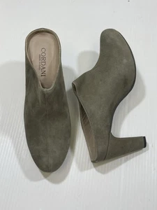Cordani Woman’s Grey Suede Leather Medium Heel Semi Pointed Toe Clog Shoe 41 IT - Picture 1 of 5