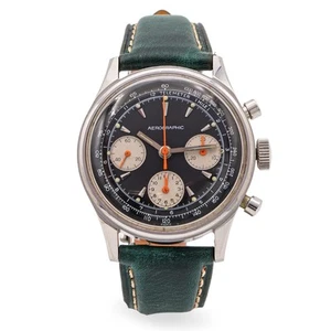 Vintage Gallet Aerographic Valjoux 72 Chronograph Men's Watch - Picture 1 of 5
