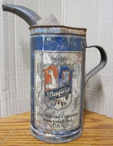 Vintage MAYTAG WASCHMASCHINE - Waschen - KRAFTSTOFFMISCHBEHÄLTER - Motoröl - WERBEDOSE - Bild 1 von 4