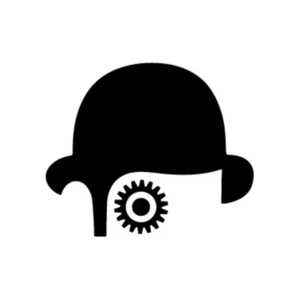 Clockwork Orange Eye & Hat - Vinyl Decal Computer Bumper Sticker Window Stickers - Picture 1 of 2