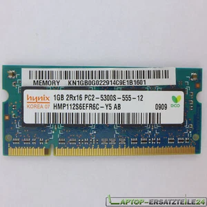 1 GB DDR2 SDRAM PC2-5300 (DDR2-667) HYMP112S6EFR6C-Y5 AB Ram Memoria Hynix - Foto 1 di 1