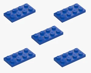 5 Nuevas Placas LEGO Azul 2x4 3020 Plano Rectángulo Panel Placa 4x2 302023 Ciudad - Imagen 1 de 6