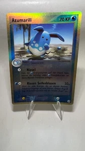 Azumarill Deutsche Reverse Holo Vintage Pokemon Karte Exzellent EX Sandsturm - Bild 1 von 2