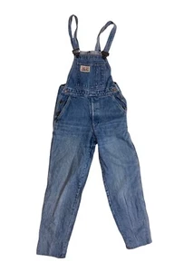 "DE COLECCIÓN AÑOS 80 LEVIS NARANJA LENGÜETA UNISEX PETO DENIM LUZ MEDIA DESVANECIMIENTO 26""W 32""L - Imagen 1 de 8