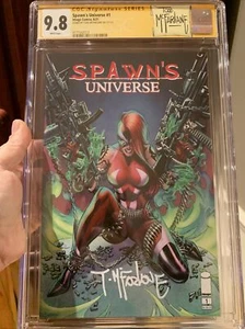 Spawn's Universe #1 CGC 9.8 SS 🔥 Signed Todd Mcfarlane 🔥Campbell Variant L@@K! - Picture 1 of 4