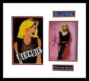 Deborah Harry-Blondie Signed Photograph Matted and Framed Ready to Hang - Picture 1 of 3
