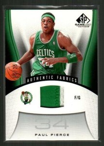 PAUL PIERCE 2006 Upper Deck SP Authentic Fabrics Patch Card 11/25