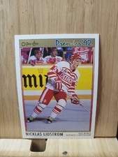 NICKLAS LIDSTROM🏆O-PEE-CHEE Premier '92 #117 NHLPA Card🏆 FREE POST