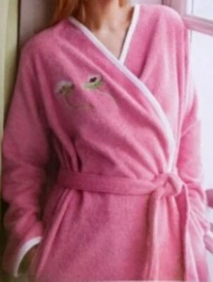 NWT Yves Delorme Bath Robe Lolarose Anemone Floral Embroidery Cotton Terry Sz M - Image 1 of 4