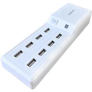 LogiLink USB 8-port Tischladestation (PA0099) 5 Volt / 10 Ampere / 50 Watt - Bild 1 von 3