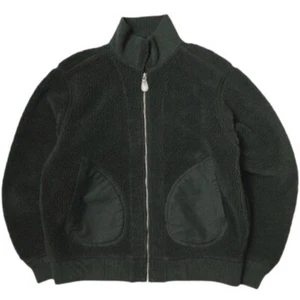 RRL FLEECE JACKET Pile fleece jacket 782857065001 XL BLACK Double RL Boa Zip-up - Picture 1 of 9