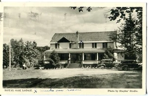 Canada Royal Oak Lodge circa 1940 Huntsville cover on Studio postcard - Picture 1 of 4