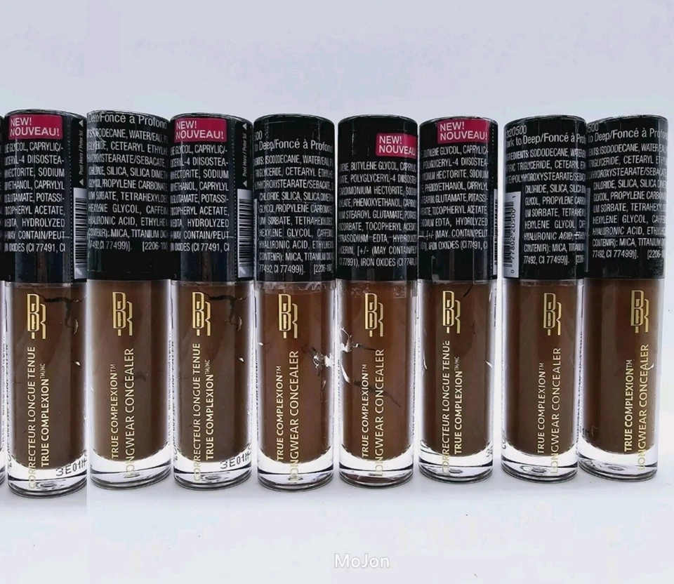 Lote de 8 correctores de larga duración Black Radiance True Complexion sellado oscuro a profundo Foto 1 de 4