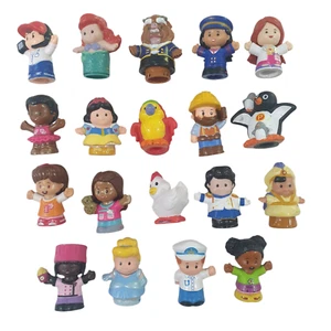 Mattel Fisher Price Little People Bundle x19 Disney Ariel Snow White Cinderella - Picture 1 of 7