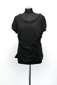 Peruvial Connection Ladies XL Black Uni Crew Neck Short with Cotton - Picture 1 of 5