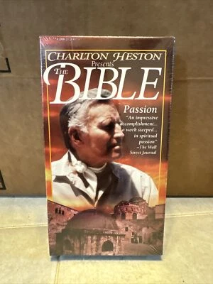 Charlton Heston Presents The Bible Passion VHS 1993 Sealed New - Image 1 of 4