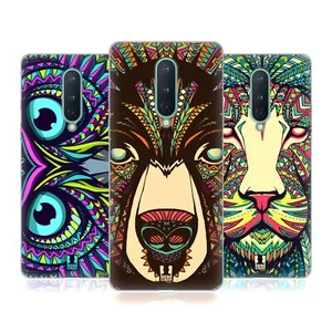 FUNDA DE GEL SUAVE HEAD CASE DESIGNS CON CARAS DE ANIMALES AZTECAS PARA TELÉFONOS GOOGLE ONEPLUS - Imagen 1 de 10