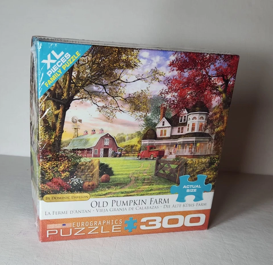 Rompecabezas Dominic Davison nuevo sellado Eurographics Old Pumpkin Farm 300 piezas Foto 1 de 4